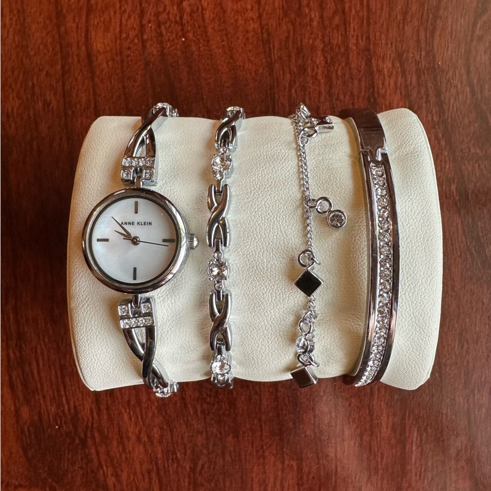 Anne Klein Watch and Bracelet Set